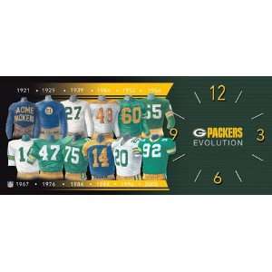  Green Bay Packers 7X16 Clock   Memorabilia Sports 