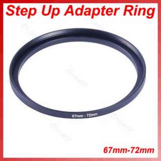 Metal 67mm 72mm Step Up Filter Ring 67 72 mm 67 to 72 Stepping Adapter 