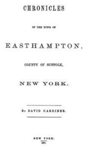 1871 Early History Easthampton New York Suffolk Co NY  