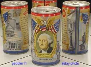 LUCKY GEORGE WASHINGTON C/S BEER CAN CALIFORNIA CA #596  