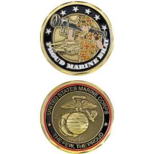 States Military US Marines Corps Eagle Globe Crest Proud Marine Brat 