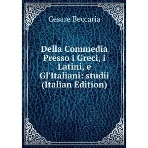   GlItaliani studii (Italian Edition) Cesare Beccaria Books