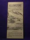 vintage yellowstone nat l park guide map brochure wyo expedited