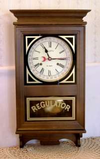 Vtg Montgomery Ward LeGant 31 Day Wind Calendar Regulator Wall Clock 