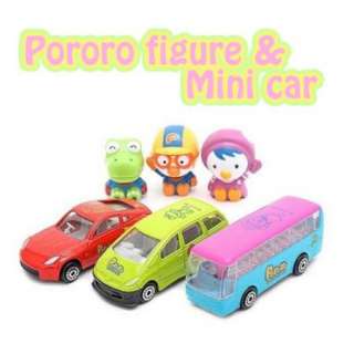 Pororo Charater Car 3 items die cast metal mini Car New  