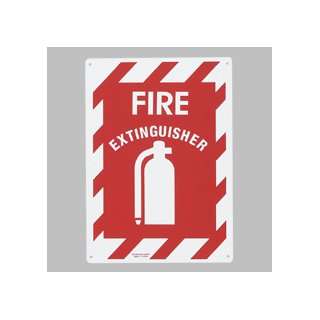  AVT83616 Fire Extinguisher Sign, Red/White Office 