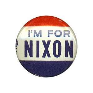  Pinback button promoting Richard Nixon for president, 1960 