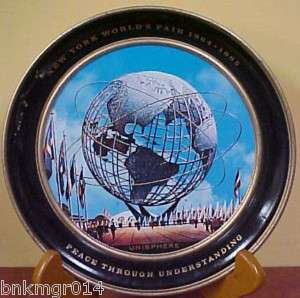 1961 New York Worlds Fair 1964 1965 Unisphere Tray  