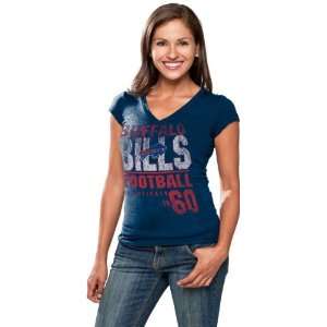  Buffalo Bills Womens Victory Play II V Neck Tri Blend Tee 