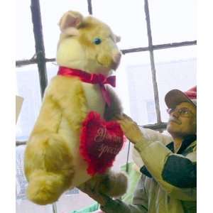  33 INCHES TALL FRIENDLY STUFFED HAMSTER   HOLDS A BIG 
