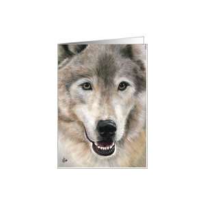  Wolf Painting Thank You Friend Appreciation Card Card 