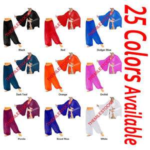TMS Harem Yoga Pant Top BellyDance Club Costume 25Color  