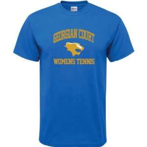   Court Lions Royal Blue Womens Tennis Arch T Shirt