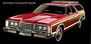 1973 FORD LTD ~ COUNTRY SQUIRE STATION WAGON ~ MAGNET  