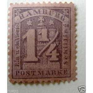  HAMBURG SCOTT# 22 UNUSED H STAMP 