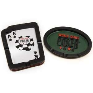  World Series of Poker (WSOP) Poly Collectible Ashtray Set 