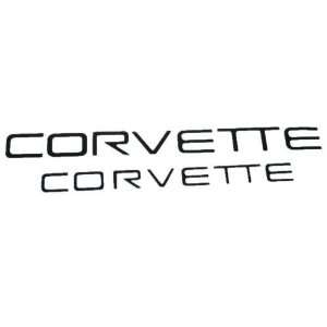  1991 1996 Corvette Lettering Kit Front & Rear Black 
