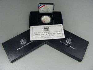 1994 S US Mint World Cup Silver Proof Dollar Coin  