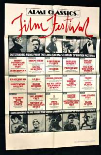 ALMI FILM FESTIVAL (1984) 1sh Movie Poster, David Lynch Bowie, Monty 