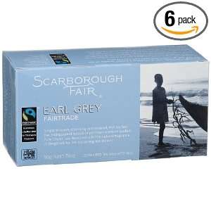 Scarborough Fair Fair Trade Earl Grey Tea, Enveloped Tea Bags, 25 