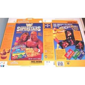  1991 Ralston WWF Superstars Cereal Box Flat wwf7 Office 
