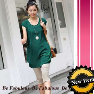 Forever Modern Sexy Green Loose Longline Top L XL 1X 2X  