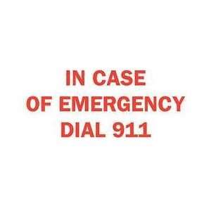 Sign,10x14,in Case Of Emergency Dial   BRADY  Industrial 