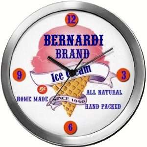  BERNARDI 14 Inch Ice Cream Metal Clock Quartz Movement 