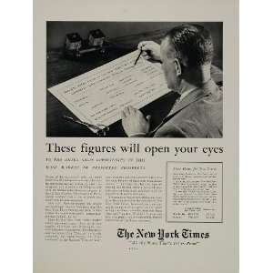   Ad New York Times Newspaper Advertising Sales   Original Print Ad