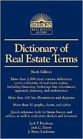 Dictionary of Real Estate Terms, (0764124463), Jack P. Friedman 