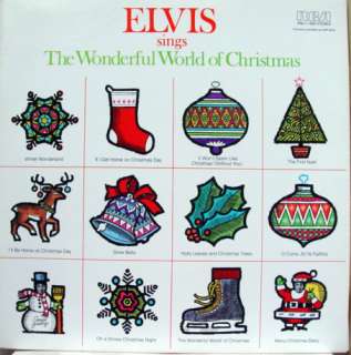 ELVIS PRESLEY wonderful world of christmas LP ANL1 1936  
