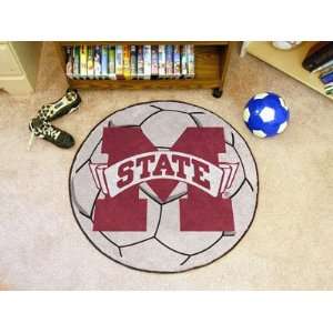    Mississippi State University Soccer Ball Rug
