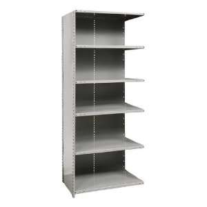  Heavy Duty Closed Shelving Adder Unit with 6 Shelves 36 W 