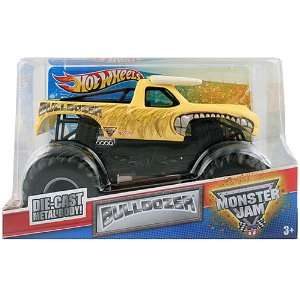    Hot Wheels Die Cast Bulldozer Monster Jam [124] Toys & Games
