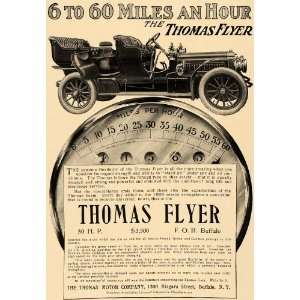   Thomas Flyer Automobile World Race   Original Print Ad