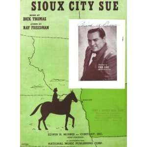 Sioux City Sue Vintage 1945 Sheet Music featured by Tiny Hill and His 