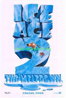 ICE AGE 2 THE MELTDOWN MOVIE POSTER 1ST ADVANCE  