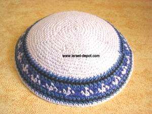 Israel Knitted Kippa Kippah Kipa Judaica Yarmulke Cap  