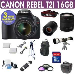  Canon Rebel T2i + Sigma 18 200 Lens + 650 1300mm Lens 