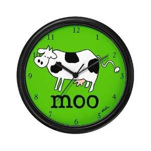  Moo the Cow Cute Wall Clock by 