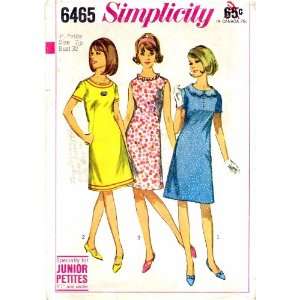   6465 Sewing Pattern A line Dress Size 7 Bust 32 Arts, Crafts & Sewing