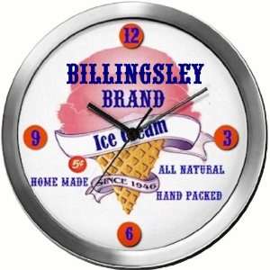  BILLINGSLEY 14 Inch Ice Cream Metal Clock Quartz Movement 