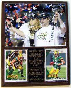 Rodgers/Matthews Packers Super Bowl XLV Champions Photo  