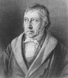 The philosophers G.W.F. Hegel and Ludwig Feuerbach , whose ideas on 