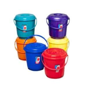 Plastic Bucket With Lid and Handle 2.9 Gallon Case Pack 36