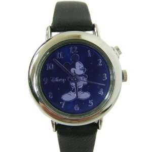  Mickey Mouse Music Analog Watch Black Band w/ Blue Dial Toys & Games