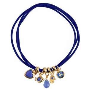  Golden Lucky Charms Bracelet   Blue 