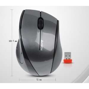  A4Tech Dustfree 2.4Ghz Wireless Holesless Mouse (Grey 