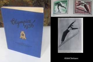 1936 BERLIN OLYMPICS HARDCOVER ALBUM BOOK Vol.I   RARE  