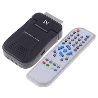 Mini Digital Scart TV Tuner Box DVB T Freeview Receiver  